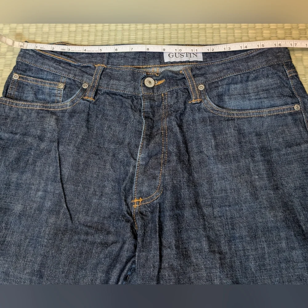 Gustin #37 Super Light Selvedge Denim Straight Jeans Men's Size 35 Made in USA - Picture 8 of 9